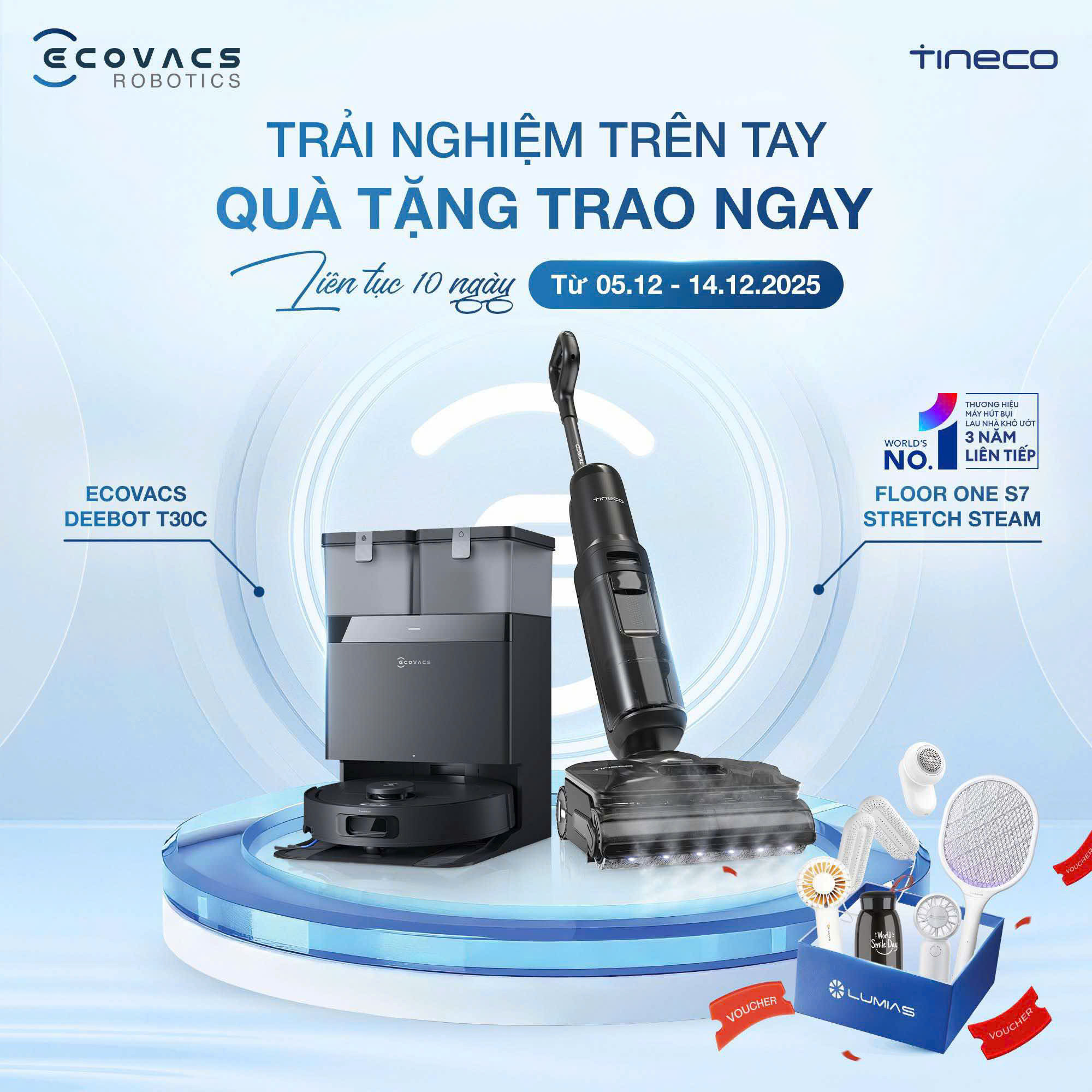 Trải nghiệm robot/máy lau sàn tại Techzhome nhận ngay quà tặng Lumias 0Đ