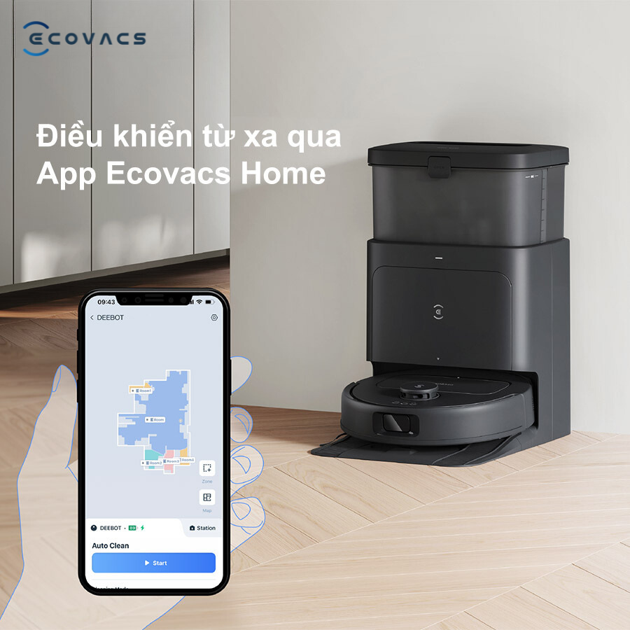 Kết nối với app Ecovacs Home