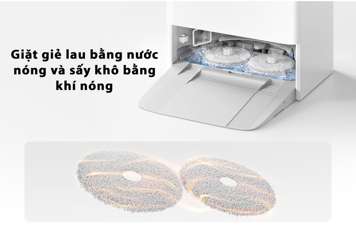 Mijia M30 Pro hỗ trợ giặt giẻ nước nóng và sấy khô khí nóng