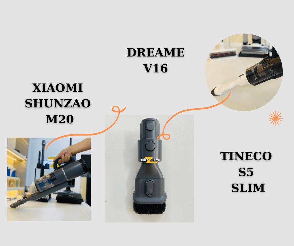 Đầu hút bàn chải của 3 model