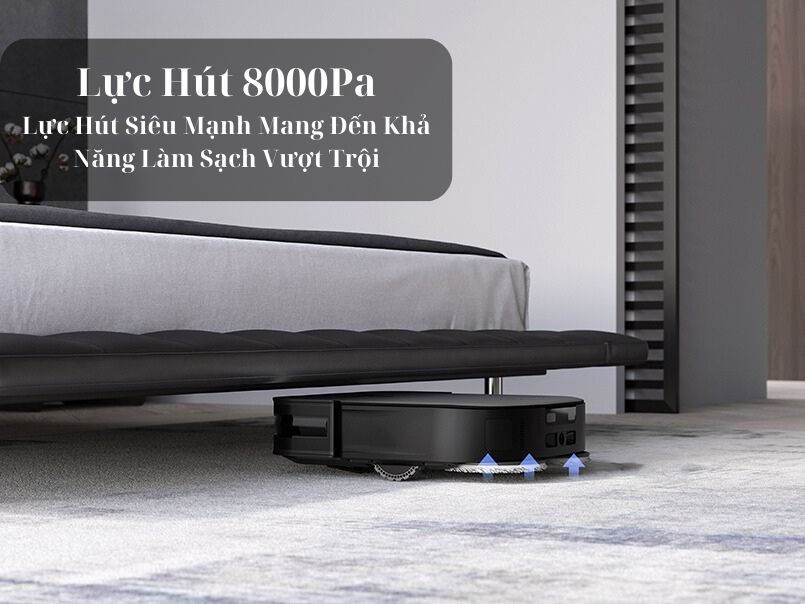 Lực hút cao lên tới 8000Pa