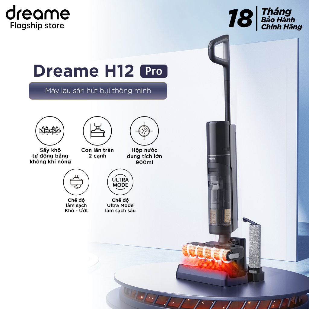 Dreame H12 Pro tự động làm sạch 