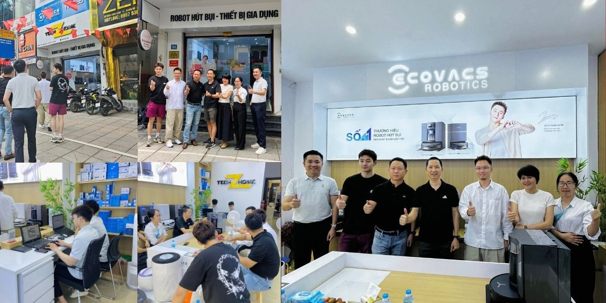 Giám đốc Ecovacs khu vực ĐNA-NA tới thăm và làm việc tại Techzhome
