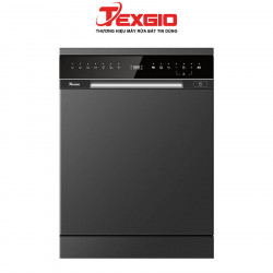 Máy rửa bát Texgio Dishwasher TGFPCM795B - 14 Bộ Sấy Khí Nóng, Diệt Khuẩn UV