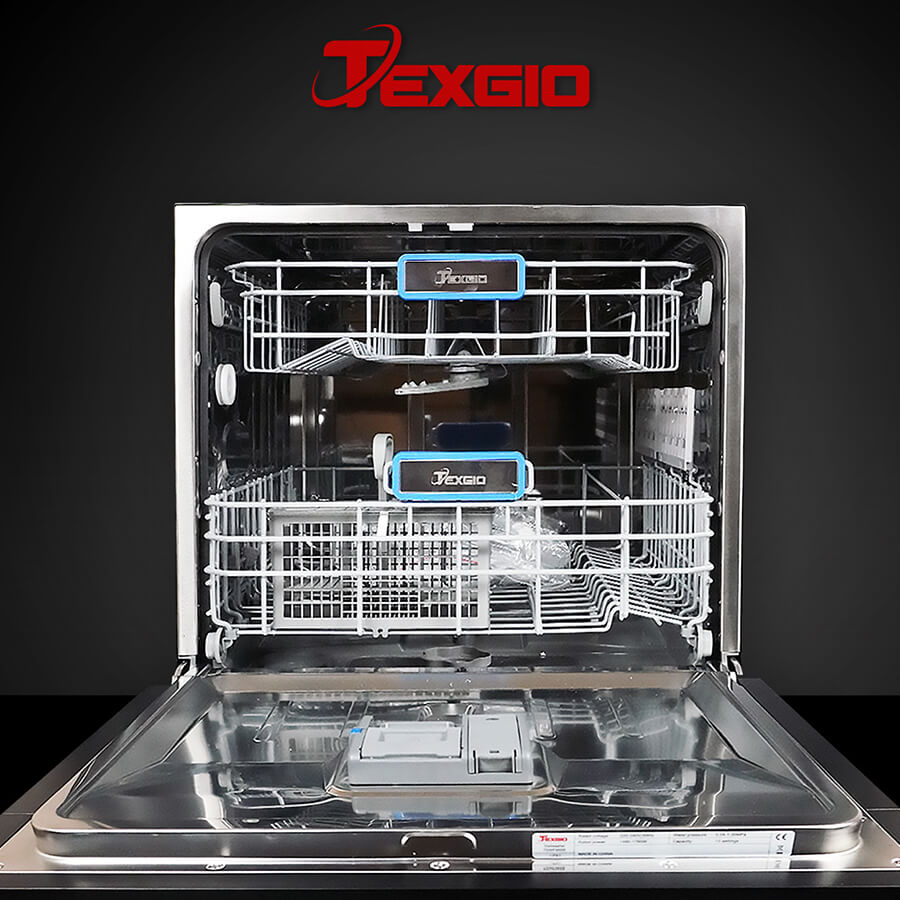 Máy rửa bát Texgio Dishwasher TGWF98SB - 11 Bộ Kết Nối WIFI, Sấy Khí Nóng, Diệt Khuẩn UV